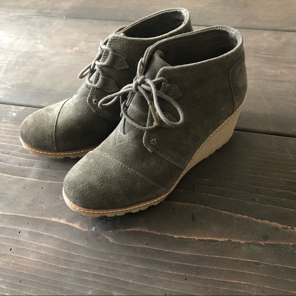 Toms Wedge Booties - Picture 2 of 7